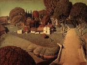 Grant Wood Hoover-s Birthplace oil painting reproduction